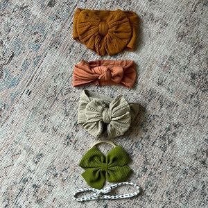 Set of 5 Newborn Bows